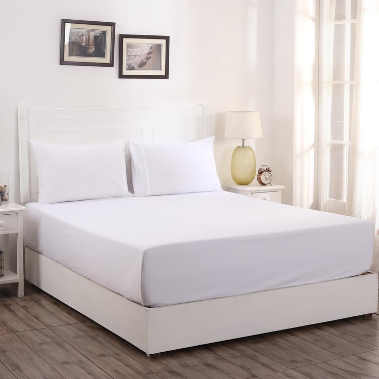 MASPAR Slumber Cotton 200TC 3Pcs Queen Bedsheet Set