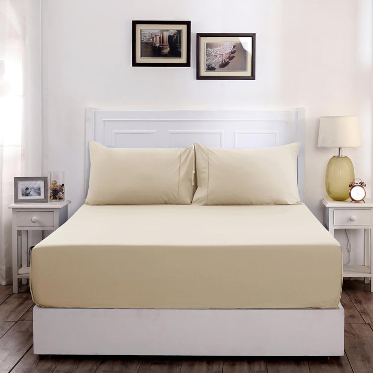 MASPAR Slumber Cotton 200TC 2Pcs Single Bedsheet Set
