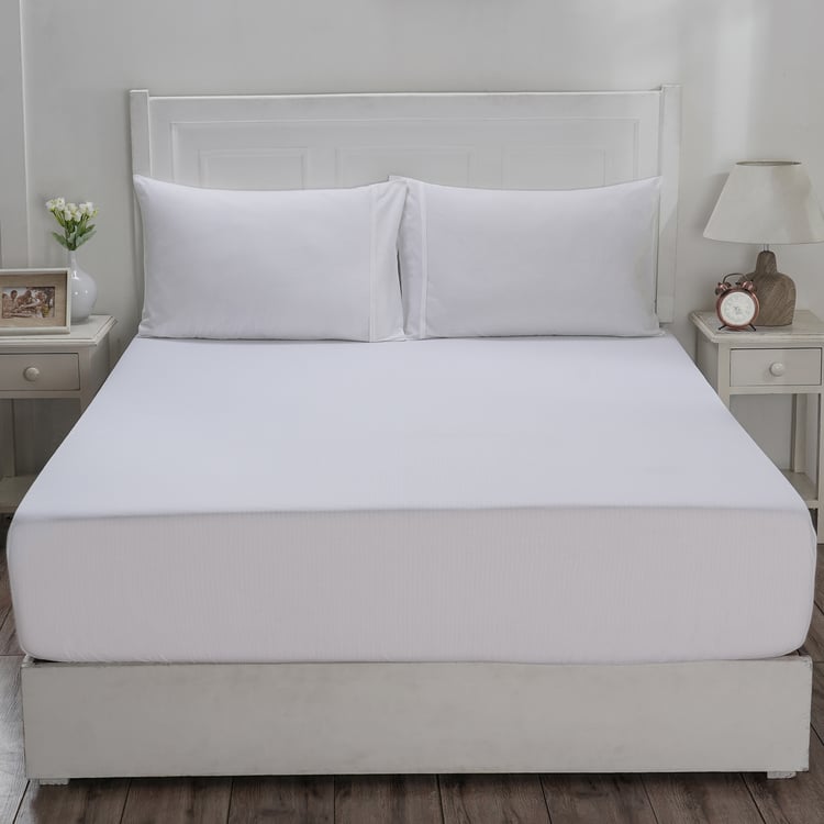 MASPAR Eden Cotton 144TC 3Pcs King Fitted Bedsheet Set