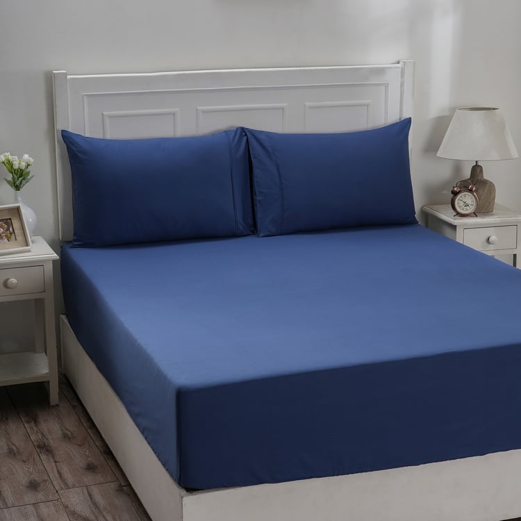 MASPAR Eden Cotton 200TC 3Pcs King Fitted Bedsheet Set