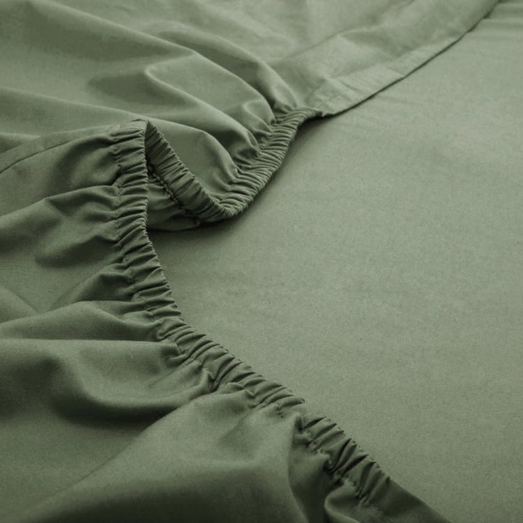 MASPAR Slumber Cotton 200TC 2Pcs Single Fitted Bedsheet Set
