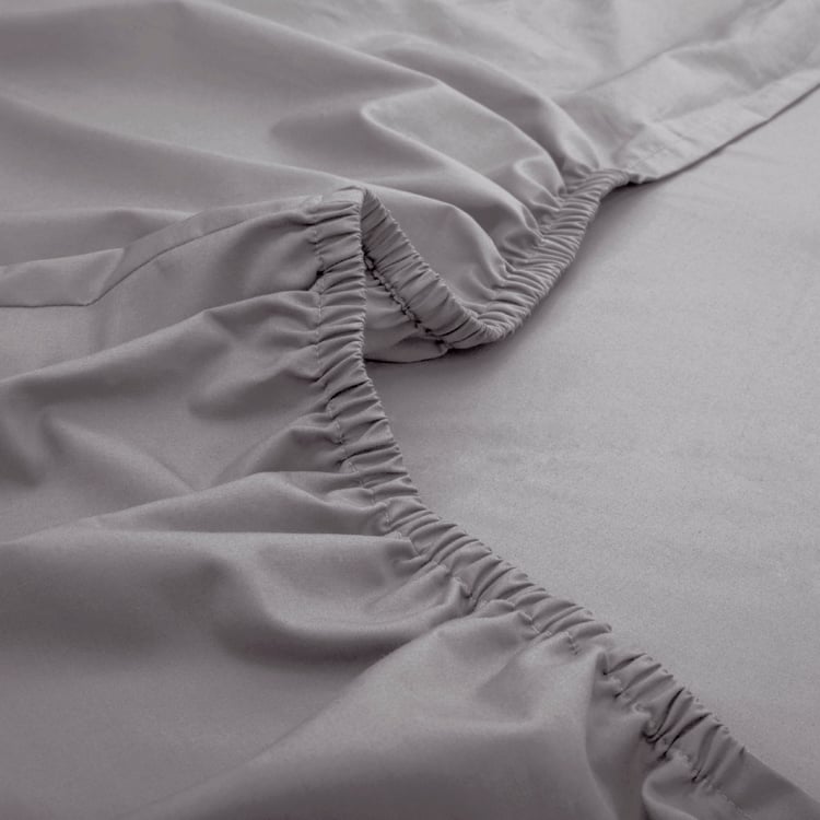 MASPAR Slumber Cotton 200TC 2Pcs Single Fitted Bedsheet Set