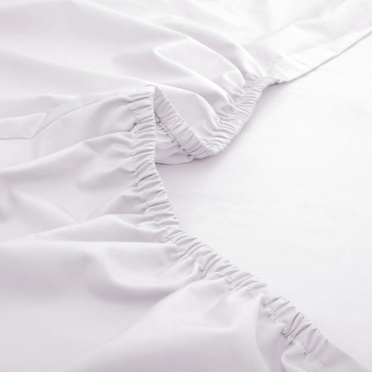 MASPAR Slumber Cotton 200TC 3Pcs King Fitted Bedsheet Set
