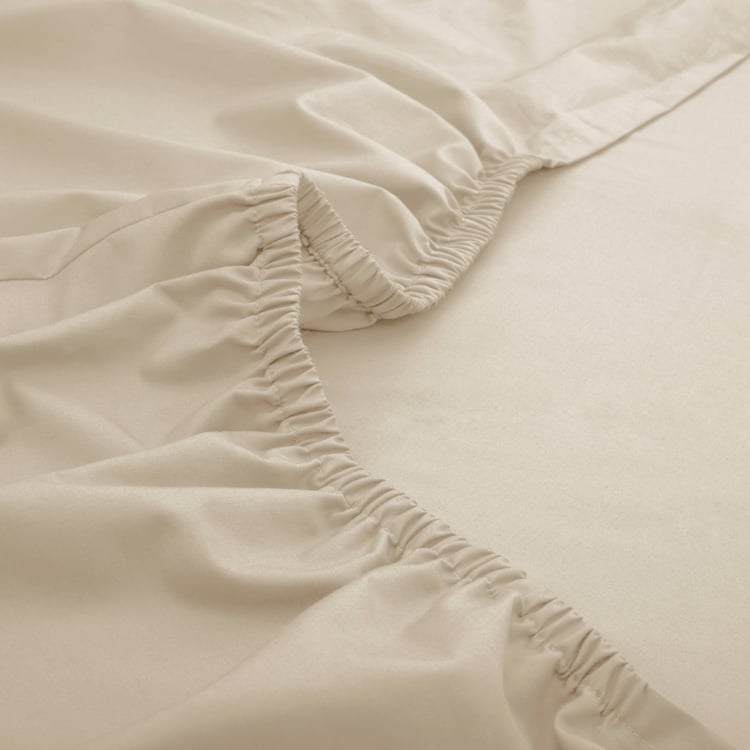 MASPAR Slumber Cotton 200TC 2Pcs Single Fitted Bedsheet Set