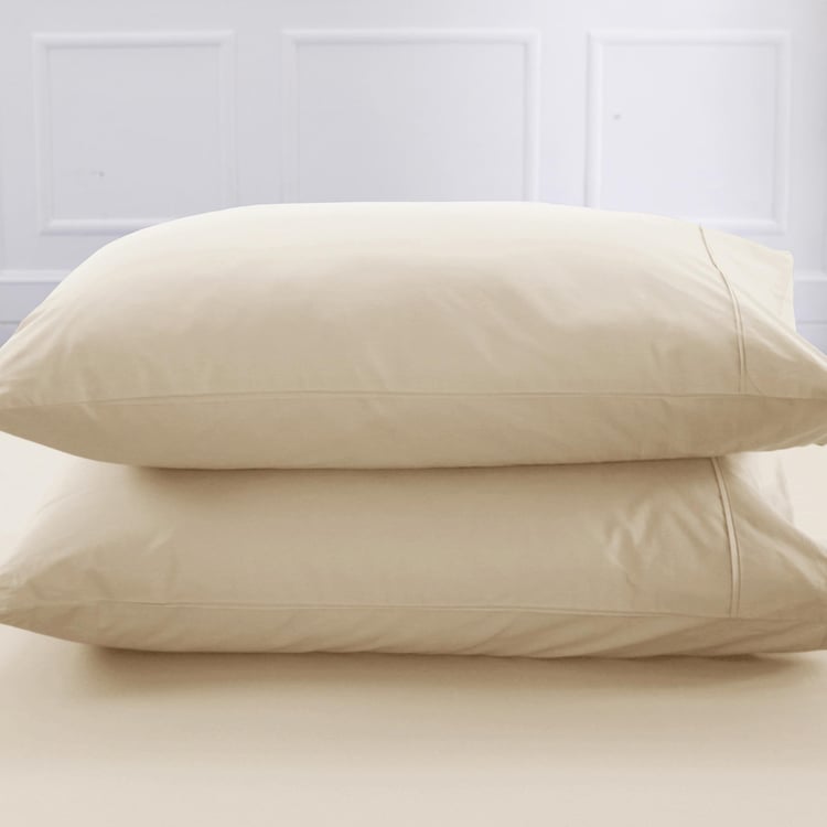 MASPAR Slumber Cotton 200TC 2Pcs Single Fitted Bedsheet Set