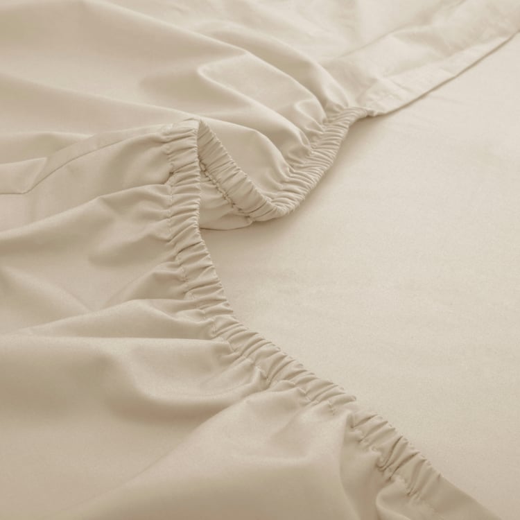 MASPAR Slumber Cotton 200TC 3Pcs King Fitted Bedsheet Set