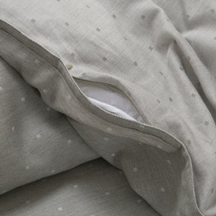 MASPAR Muted Dot Cotton 3Pcs Woven King Duvet Cover Set