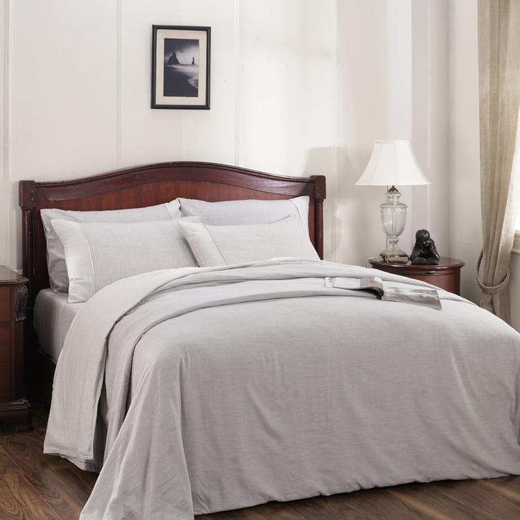 MASPAR Muted Dot Cotton 3Pcs Woven King Duvet Cover Set