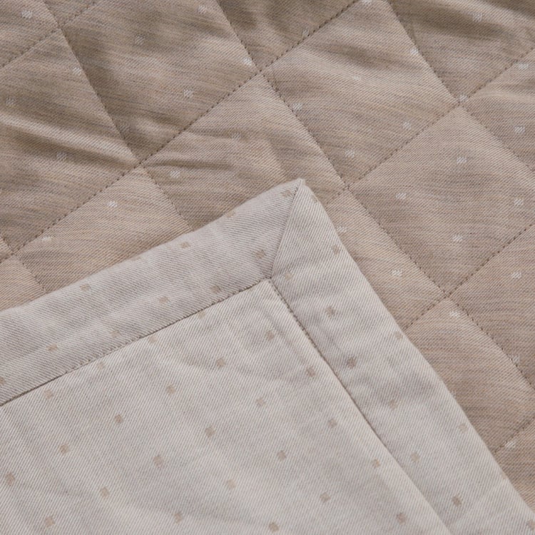 MASPAR Muted Dot Cotton Woven AC Double Quilt