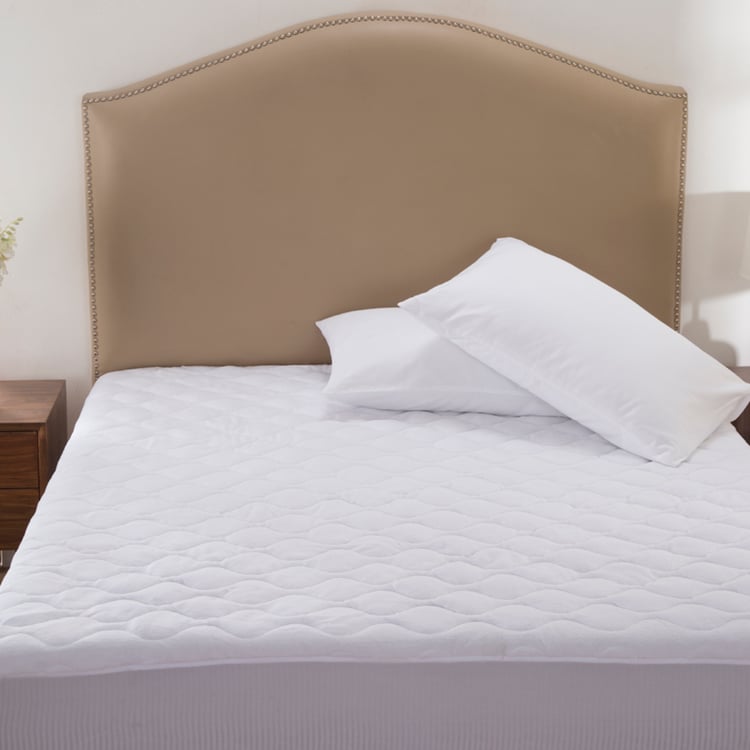 MASPAR Zig Zag Cotton King Mattress Protector