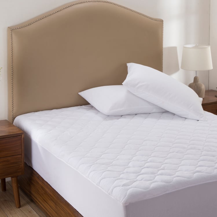 MASPAR Zig Zag Cotton King Mattress Protector