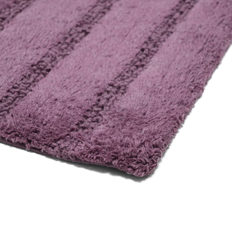 MASPAR Outline Mop Cotton Striped Anti-Slip Bath Mat - 80x50cm