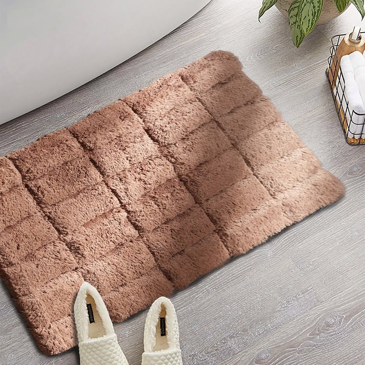 MASPAR Slab Comose Cotton Anti-Slip Bath Mat - 60x40cm