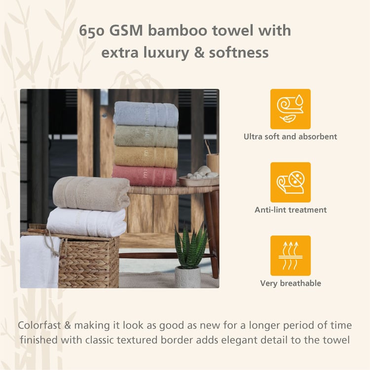 MASPAR Amor 6Pcs Bamboo Cotton Towel Set
