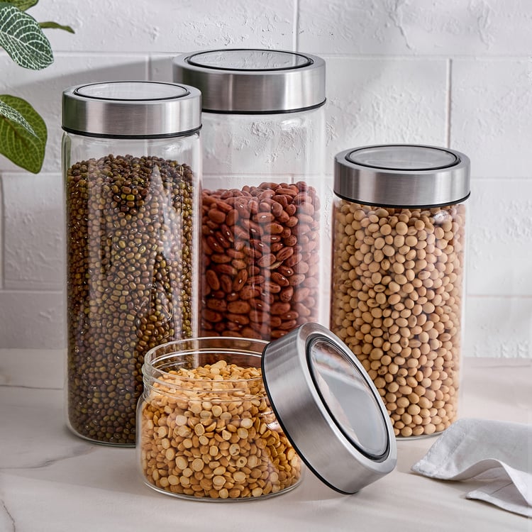 Palestine Lumina Borosilicate Glass Storage Jar - 680ml