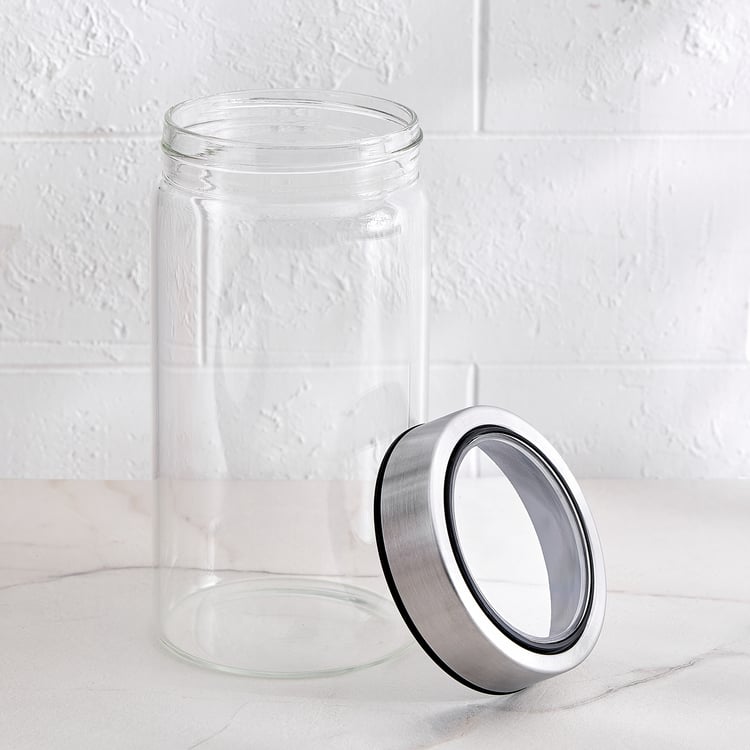 Palestine Lumina Borosilicate Glass Storage Jar - 680ml
