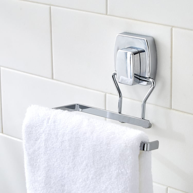 Orion Mandrin Chrome Metal Suction Towel Holder
