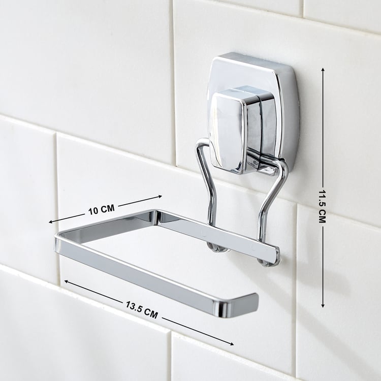 Orion Mandrin Chrome Metal Suction Toilet Paper Holder