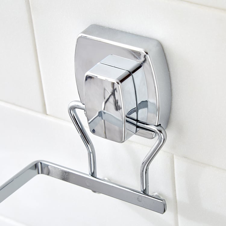 Orion Mandrin Chrome Metal Suction Toilet Paper Holder