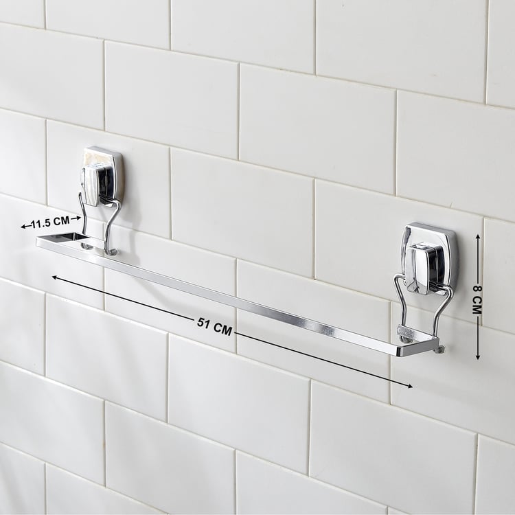 Orion Mandrin Chrome Metal Suction Towel Bar