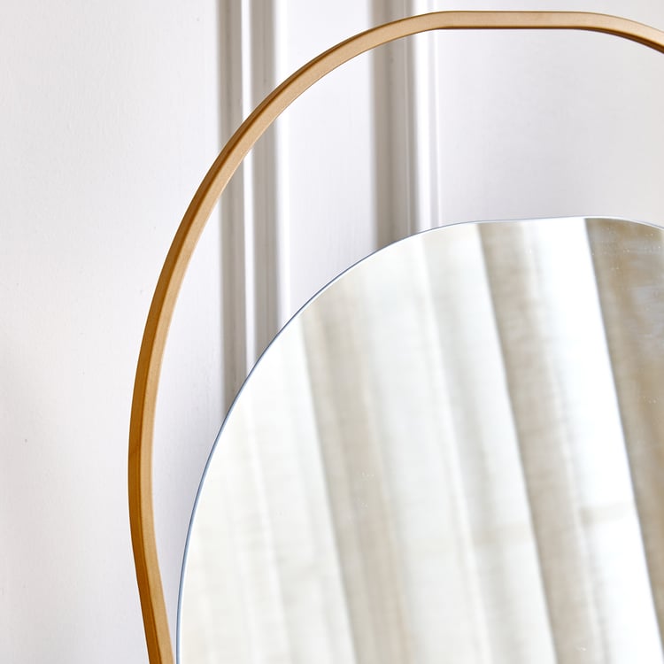 Alchemy Metal Standing Mirror - Gold