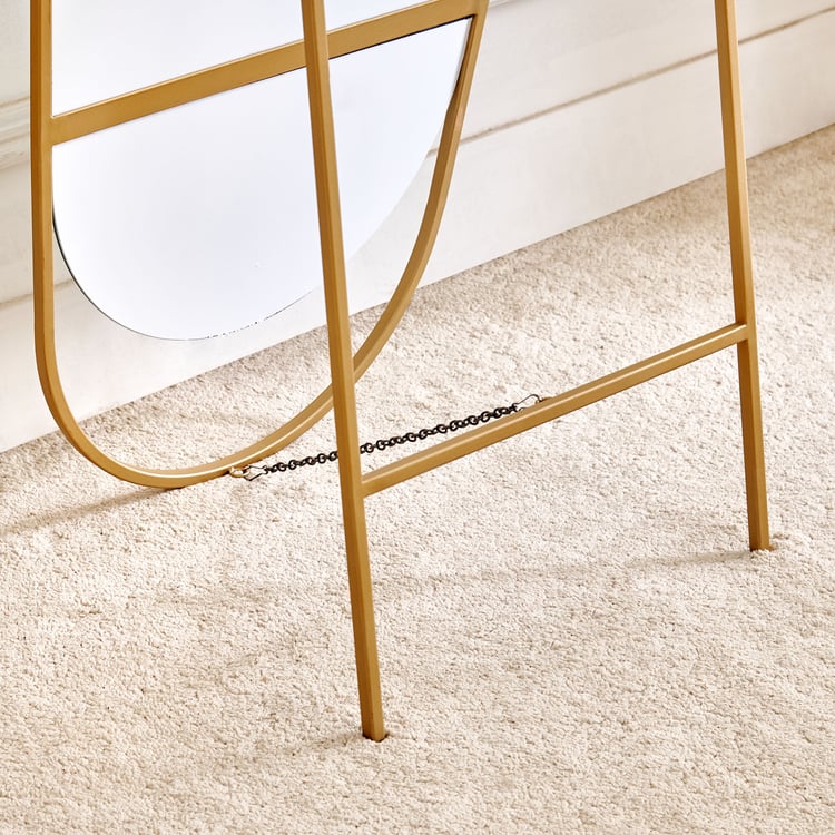 Alchemy Metal Standing Mirror - Gold