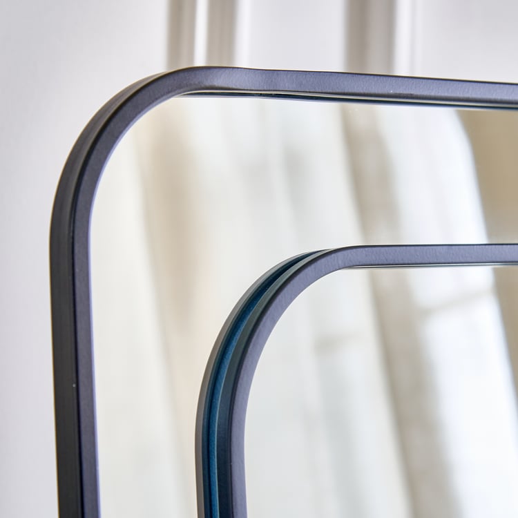 Clair Metal Standing Mirror - Black