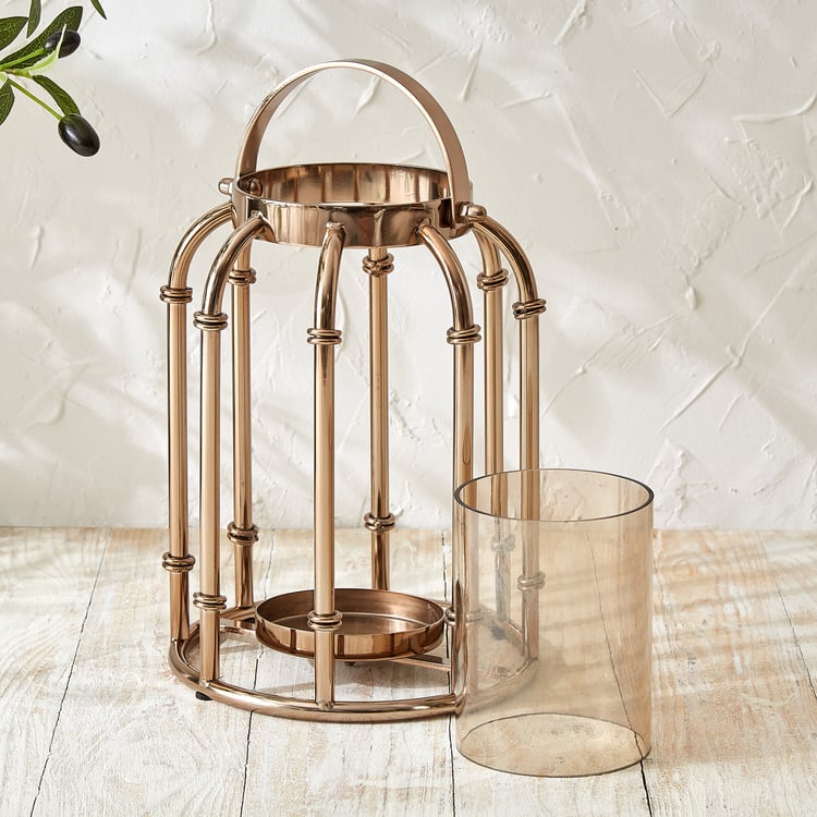 Monalisa Steel and Glass Cage Lantern - Large