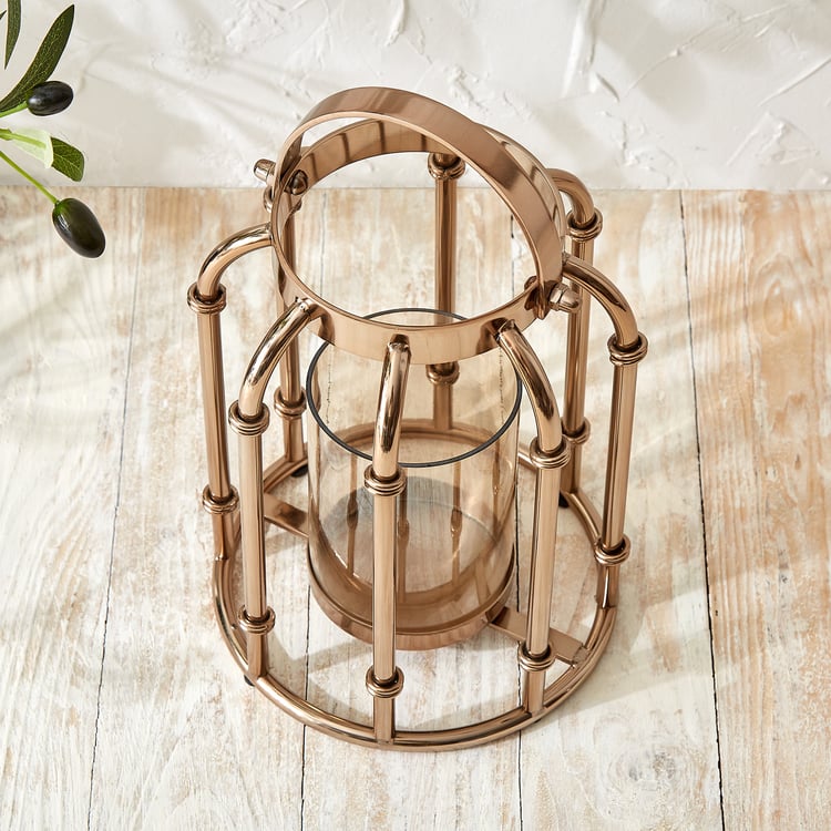 Monalisa Steel and Glass Cage Lantern - Large