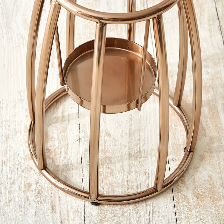 Monalisa Steel and Glass Cage Lantern - Medium