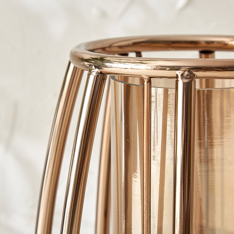 Monalisa Steel and Glass Cage Lantern - Medium