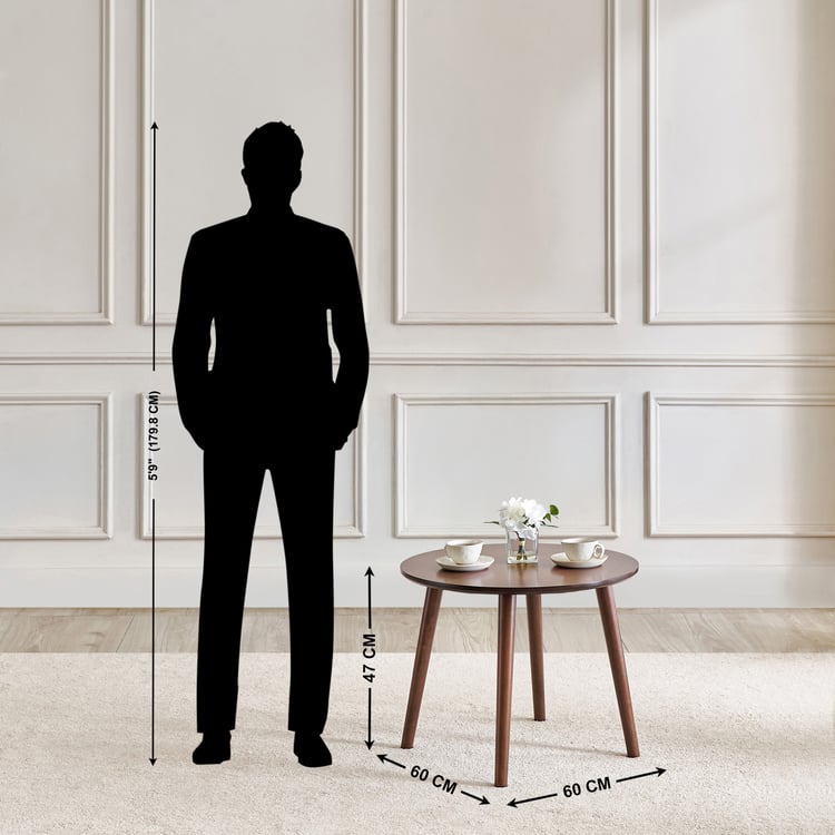 Port Solid Wood 2-Seater Tea Set - Brown