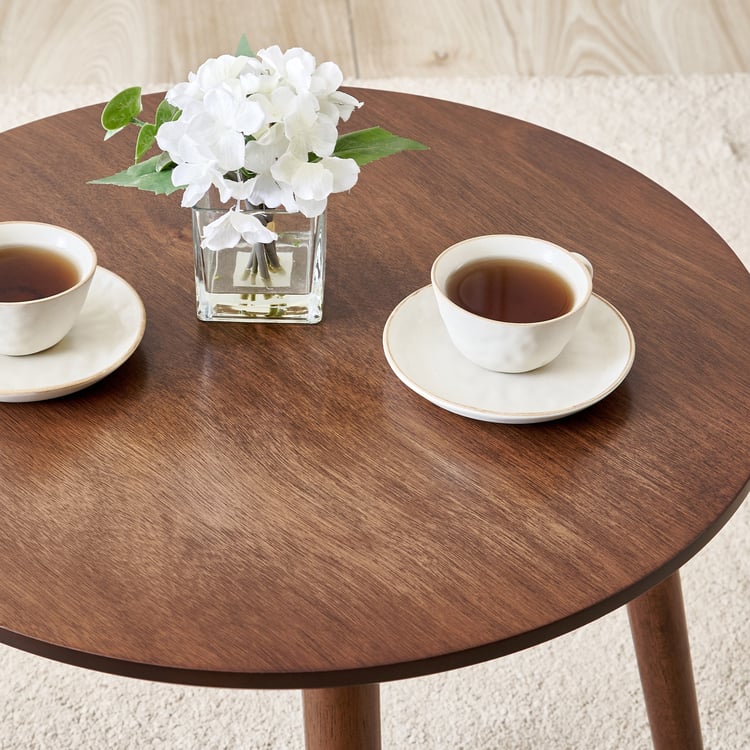 Port Solid Wood 2-Seater Tea Set - Brown