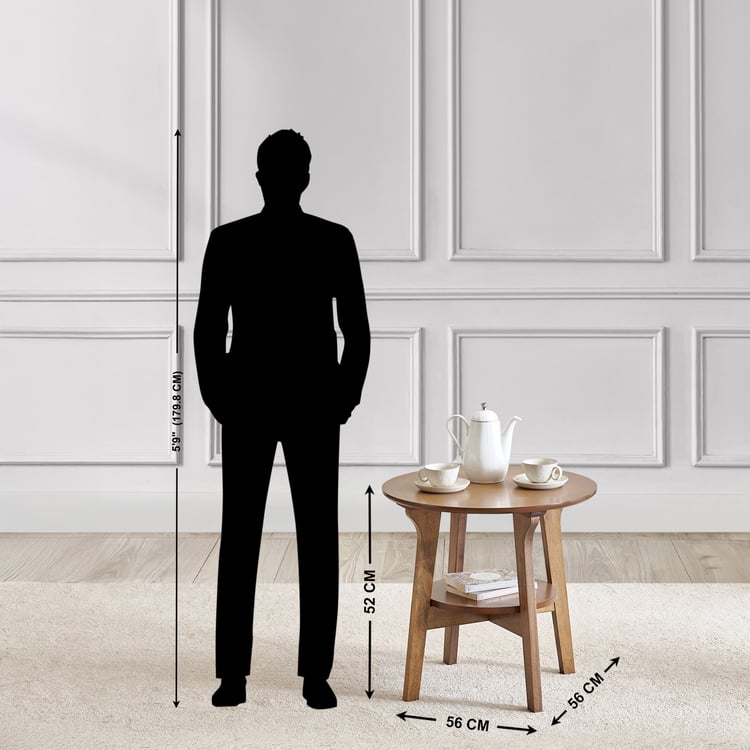 Jilly Solid Wood 2-Seater Tea Set - Brown