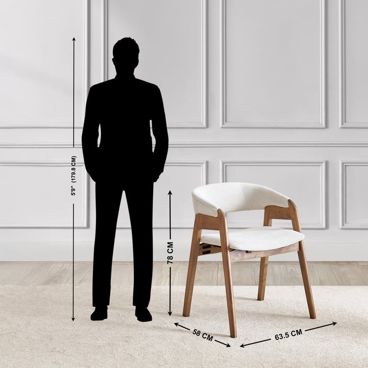 Jilly Solid Wood 2-Seater Tea Set - Brown