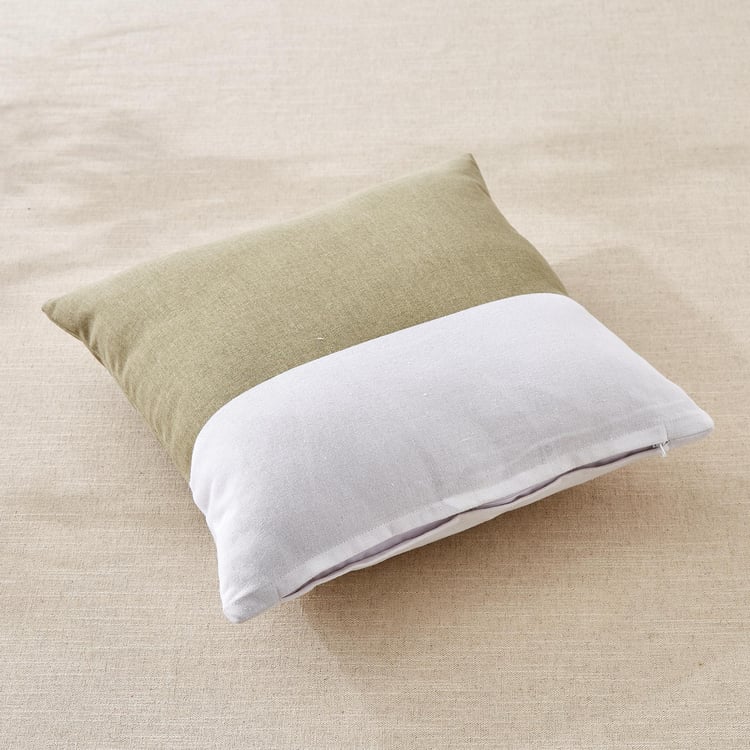 Spinel Thistle Colourblocked Filled Cushion - 40x40cm