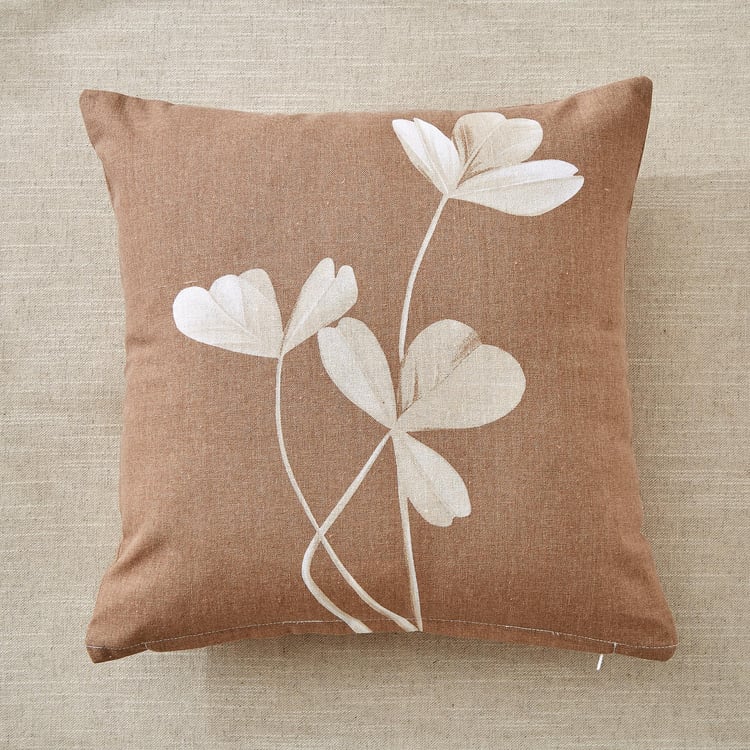 Spinel Tulip Floral Print Filled Cushion - 40x40cm
