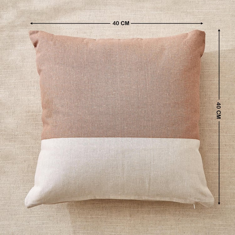 Spinel Zesty Colourblocked Filled Cushion - 40x40cm
