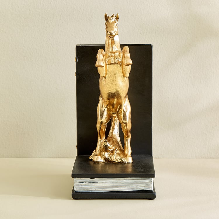Splendid Barbara Polyresin Horse Bookend
