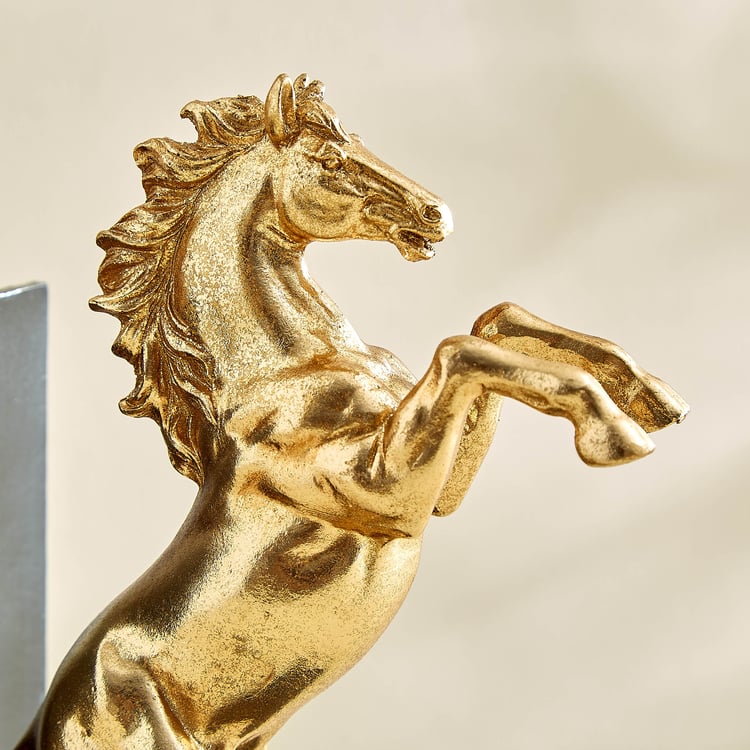 Splendid Barbara Polyresin Horse Bookend