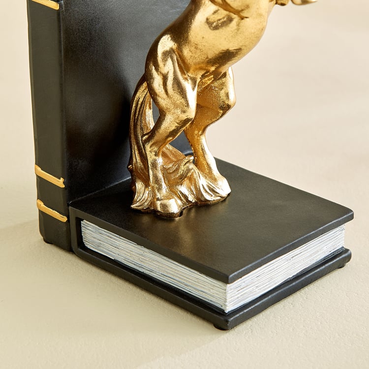 Splendid Barbara Polyresin Horse Bookend