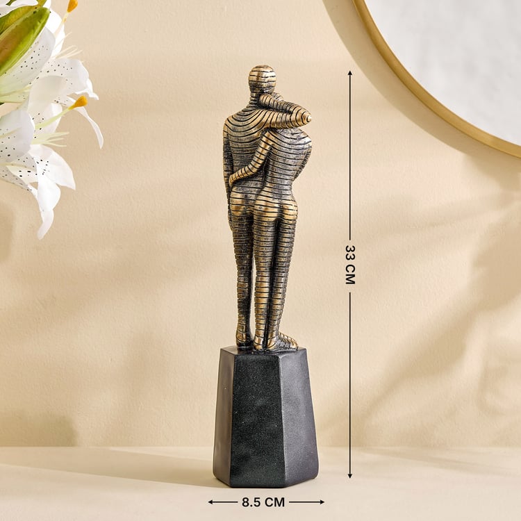 Corsica Meryl Polyresin Couple on Stand Figurine