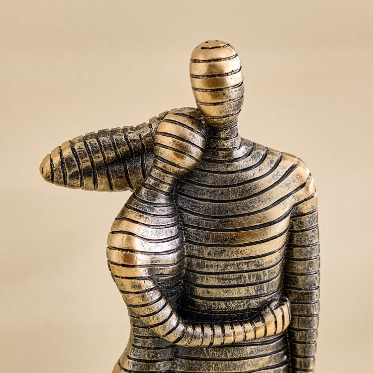 Corsica Meryl Polyresin Couple on Stand Figurine