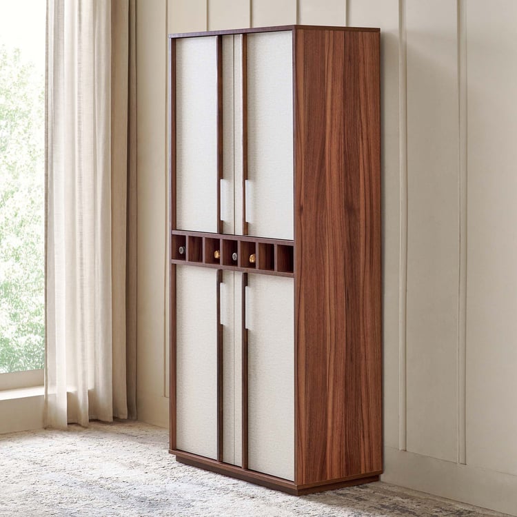 Shoji Bar Cabinet - Brown