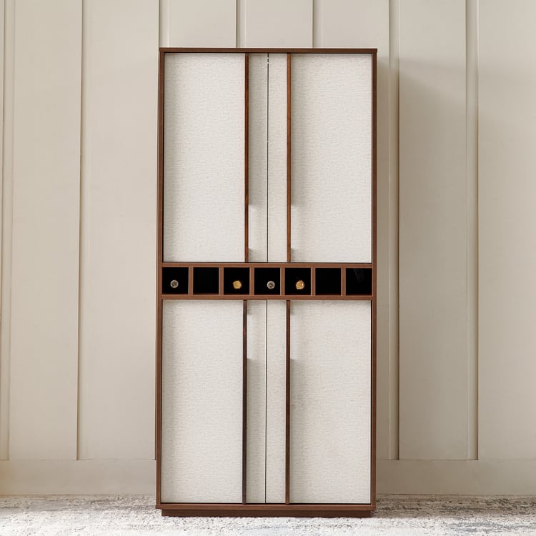 Shoji Bar Cabinet - Brown