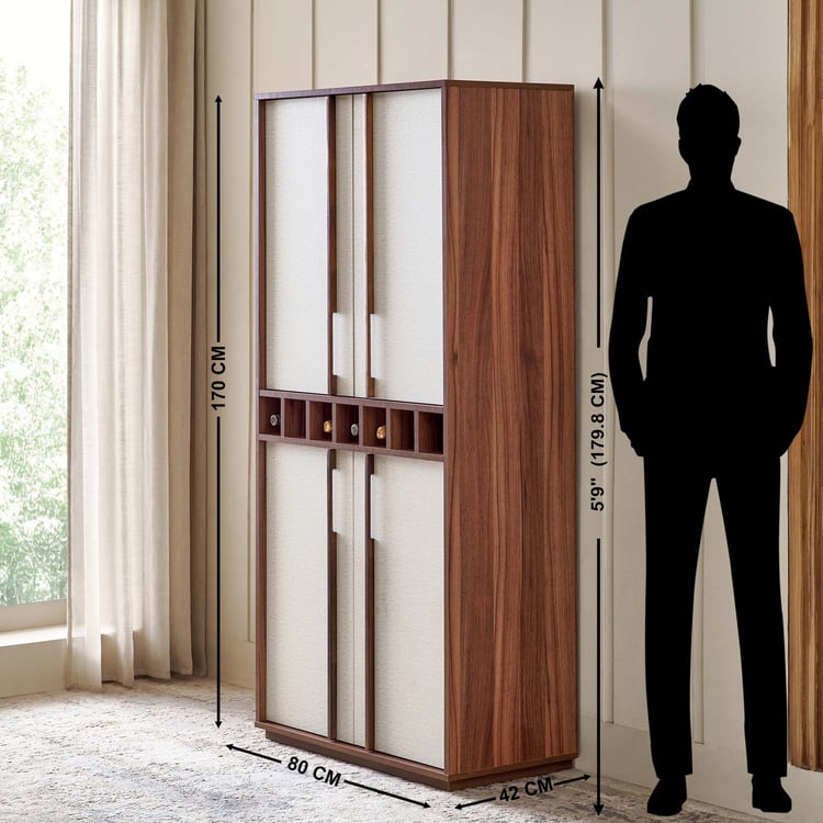 Shoji Bar Cabinet - Brown
