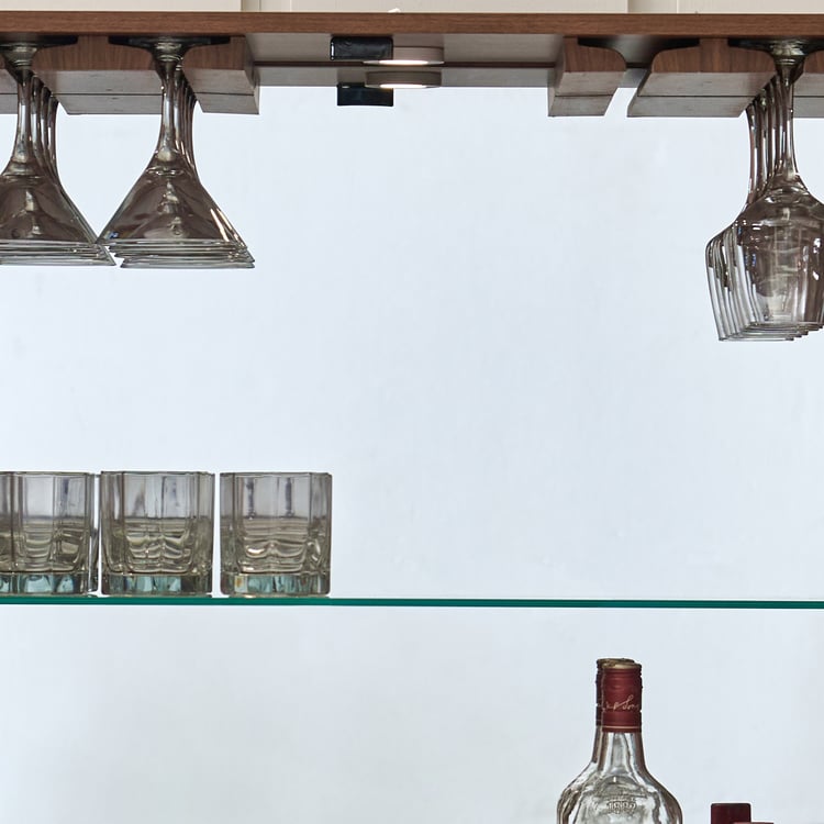 Shoji Bar Cabinet - Brown