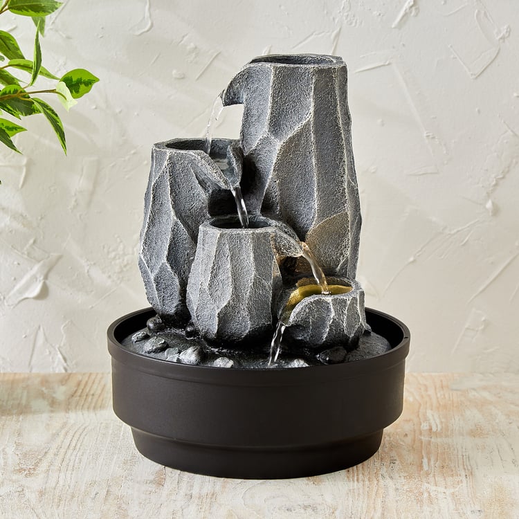 Corsica Alpine Zen Polyresin Water Fountain - 22x28cm