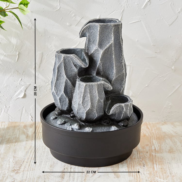 Corsica Alpine Zen Polyresin Water Fountain - 22x28cm