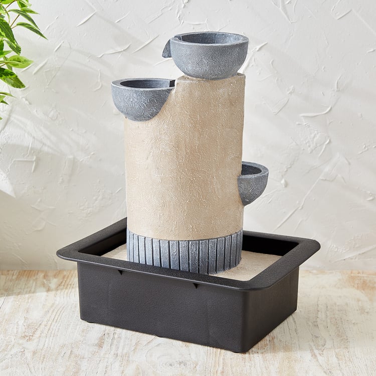 Corsica Alpine Polyresin Diya Water Fountain - 30x22x40cm